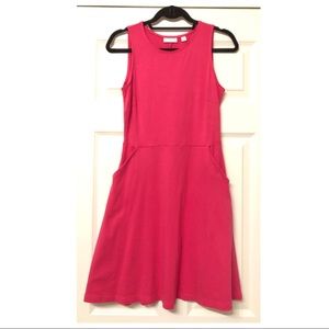 NY&Co Hot Pink Fit & Flare Dress (S)